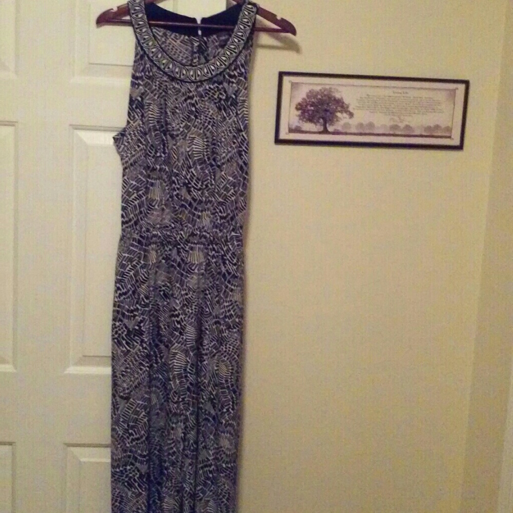 Rafaella black and white print jumpsuit